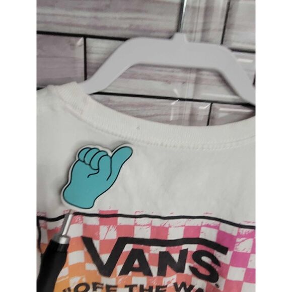 White Vans T-shirt Size Large #A60 - Picture 8 of 11